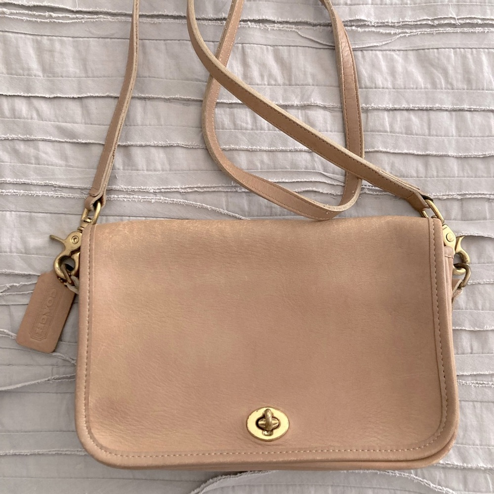Vintage Coach Crossbody Flap Bag